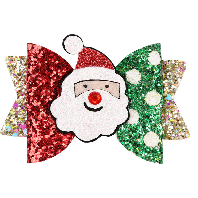 Wholesale 3pcs/pack Christmas Series Bow Hairpin